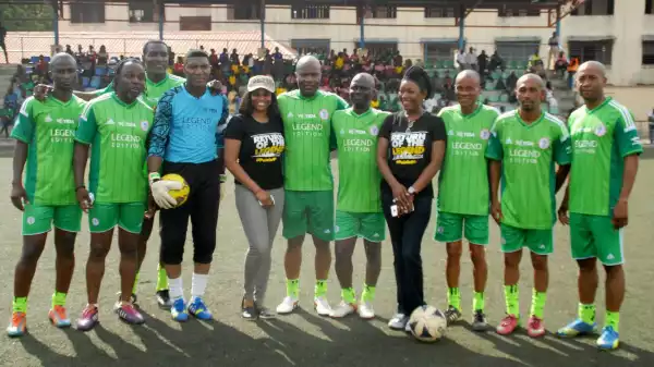 GALLERY: Agali, Ikpeba and Akpororo dazzle in Winihin Jemide Series celebrity match